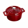 Mini cocotte in ghisa rosso granato - ø cm 10 - staub