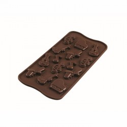 Stampo cioccolato 14 Melody EasyChoc Silikomart