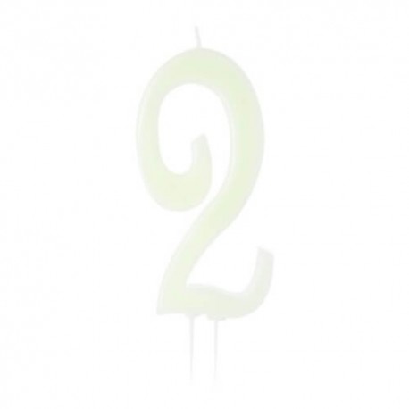 Candela fluorescente numero 2