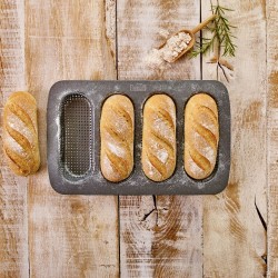 Teglia perforata mini baguette