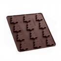 Cioccorelle Decò 12 Abeti in silicone