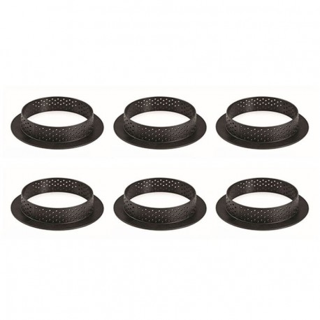 Tarte ring microforato ø cm 8 - pz 6