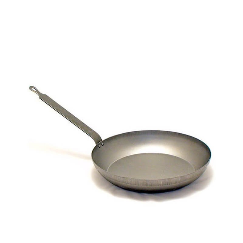 Padella Wok In Ferro De Buyer - Diametro 28 Cm, Per Induzione - Naturale, Made In France - Foto 9