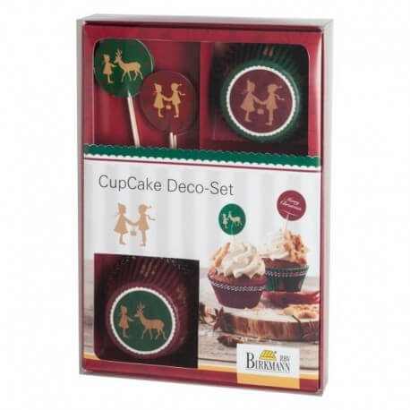 Cupcake set 36 pz deko xmas 