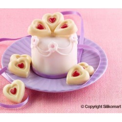Stampo cioccolato Hearts Silikomart