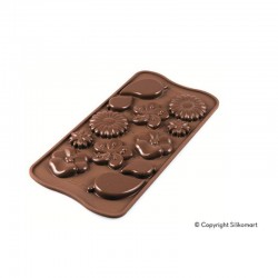 Stampo cioccolato 12 Garden EasyChoc Silikomart
