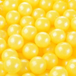 Perle gialle in zucchero ø mm 9 - 125 g