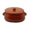 Tegame fondo in terracotta c/coperchio ø cm 20