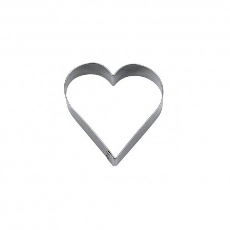Cuore ø cm 2 formina tagliabiscotti inox