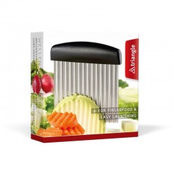 Tagliaverdure ondulato per giardiniera triangle