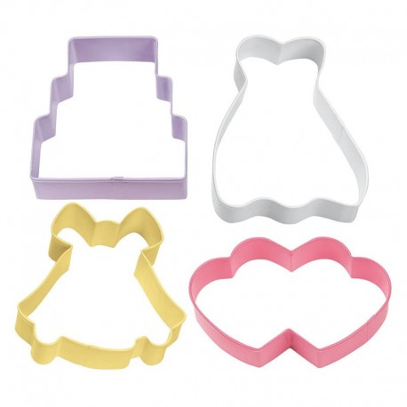 Formine tagliapasta Nozze /Matrimonio - Set 4 pz