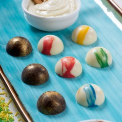 Stampo in PC per cioccolato mezza sfera mm 50