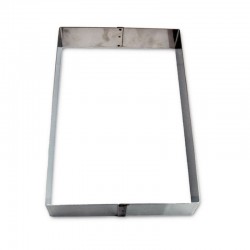 Anello per torte cm 20x30 h 5 - inox