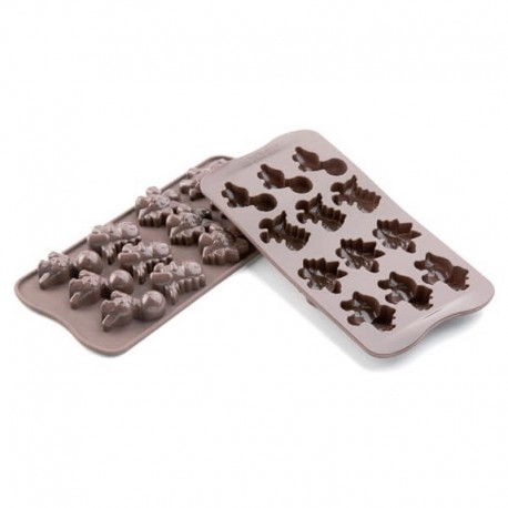 Stampo cioccolato 12 Dino EasyChoc Silikomart