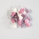 Zuccherini cuori bianco-rosa-lilla ø mm 8 - 100 g