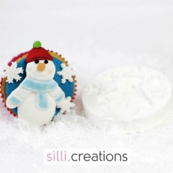 Dekoflex Fiocchi e Pupazzo di Neve - snowman silicone mould