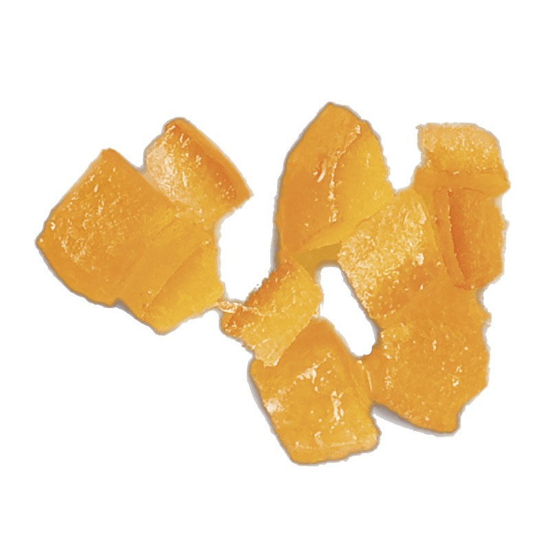 Scorze di arancia candite cubetti Giuso 6 x 6 