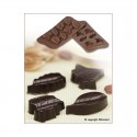 Stampo cioccolato 8 Nature Foglie EasyChoc Silikomart