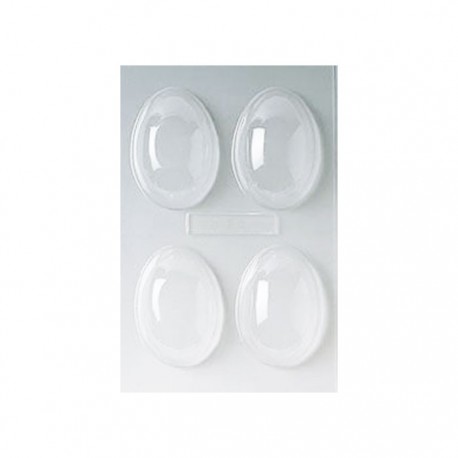 Stampo per cioccolato uovo mm 83x54 4 impronte