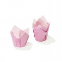 Tulip rosa monouso per muffin ø base cm 5 - 20 pz