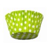 Pirottini in cartoncino da forno green polka dots ø cm 5 -24 pz