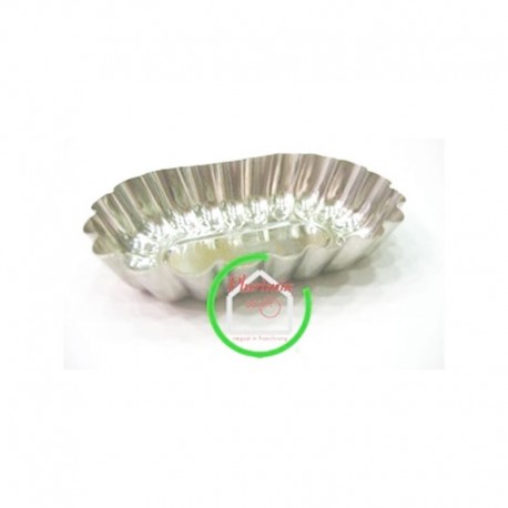 Tartelletta ovale cappettata cm 8 x 5 inox