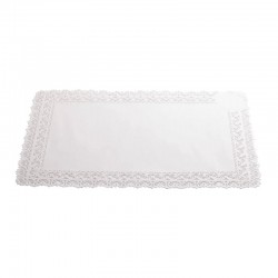 Pizzo bianco sotto torta cm 45X55 - 2 pz