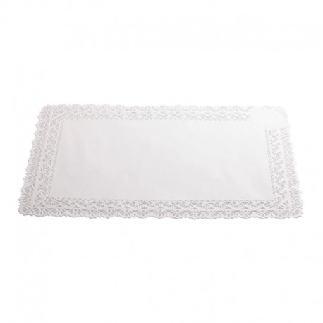 Pizzo bianco sotto torta cm 45X55 - 2 pz