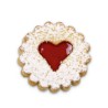 Linzer foro cuore c/estrattore ø cm 5 inox