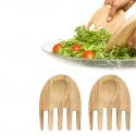Posate per insalata in legno di quercia - finger salade