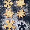 Cristallo di neve cm 7 tagliabiscotti inox