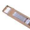 Candele lunghe glitter argento - 16 pz