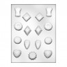 Forme smerlate in PC per cioccolatini mm 36 x h 12