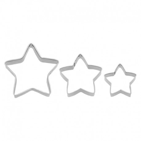 Terrassen III pz Stella 5 punte cm 3 - 4 - 5 inox