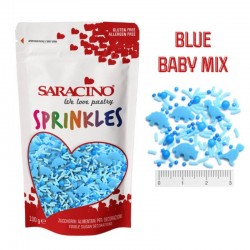 Blue Baby Mix decorazioni in zucchero Saracino