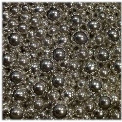 Perle argento mix sfere in zucchero