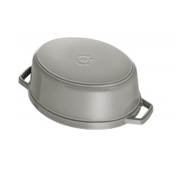 Cocotte ovale in ghisa smaltata ciliegia cm 29 - staub