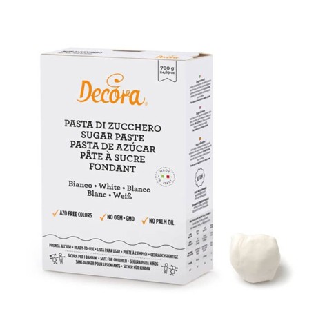 Pasta di zucchero bianca 700 g decora