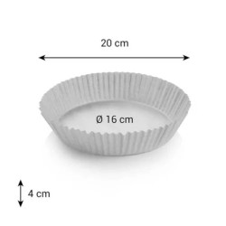 carta forno tonda per friggitrice ad aria - 50 pz