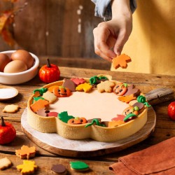 Zucca halloween sagoma inox perforata cm 24x22 h 3,5