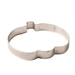 Zucca halloween sagoma inox perforata cm 24x22 h 3,5