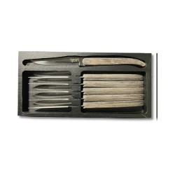 Coltelli bistecca laguiole innovation line grey pakka