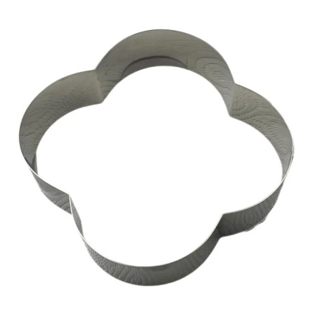 Anello a fiore per torte ø cm 22 h 5 - inox