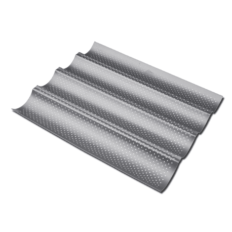 Placca antiaderente microforata x 4 baguette