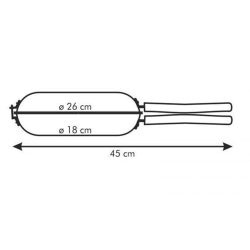 Set padelle antiaderenti girafrittata ø cm 26 - Tescoma