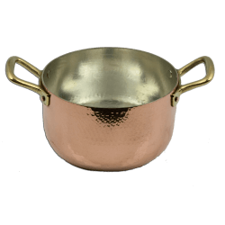 Casseruola bombata 2M ø 14 cm S2 rame lucido SVF