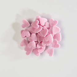 Zuccherini cuori rosa ø mm 8 - 100 gr