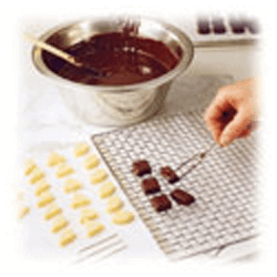 Forchettina inox pralineria a 2 rebbi - cm 22