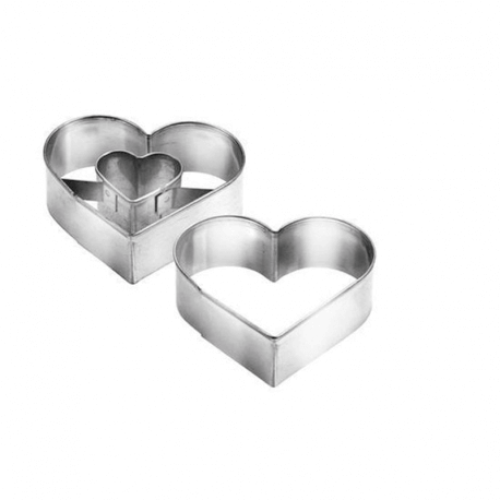 Forme per dolci cuore medio ø cm 5 - 2 pz
