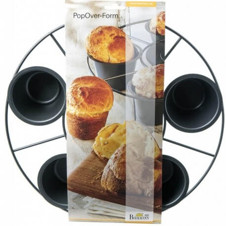 Popover griglia con 6 porzioni antiaderenti ø cm 4,5 / 7 h cm 6